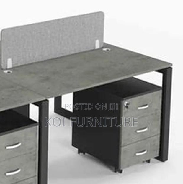 Office Workstation; Two Users Wooden Office Workstation Working Desks - thumbnail 5