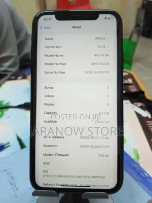 Apple iPhone XR 64 GB Black