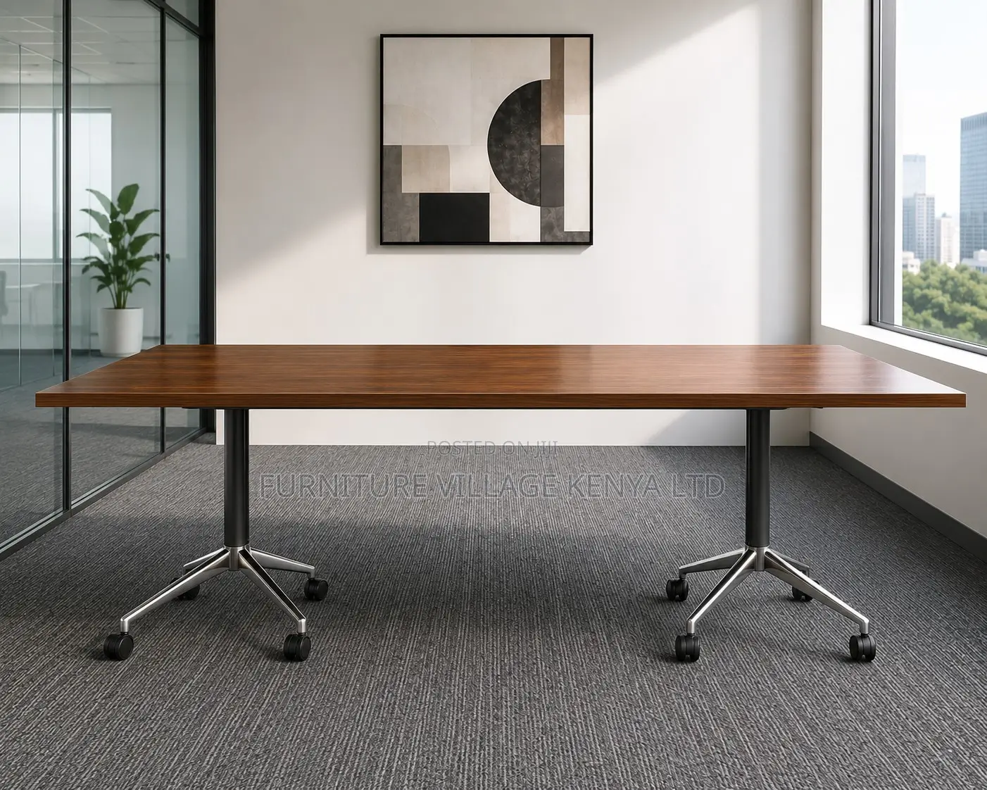 8-Seater Foldable Conference Table.