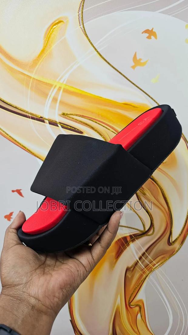 Y-3 Black Red Quality Slides - thumbnail 2