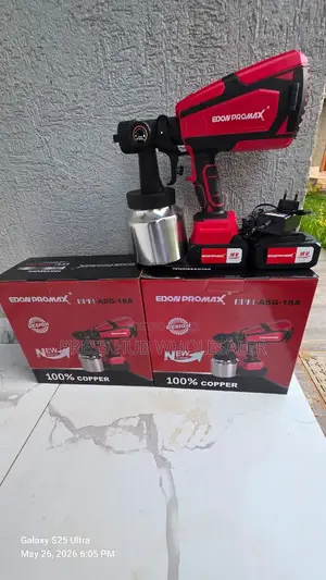 Edon Promax 18v Cordless Spray Gun Epm-Asg-18a.