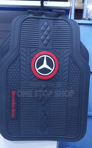 5pc All Weather Mercedes Matsrubber Design With Texturized Grip Panels