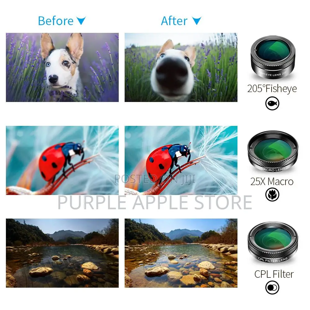 Apexel 6-in-1 Smartphone Lens Kit