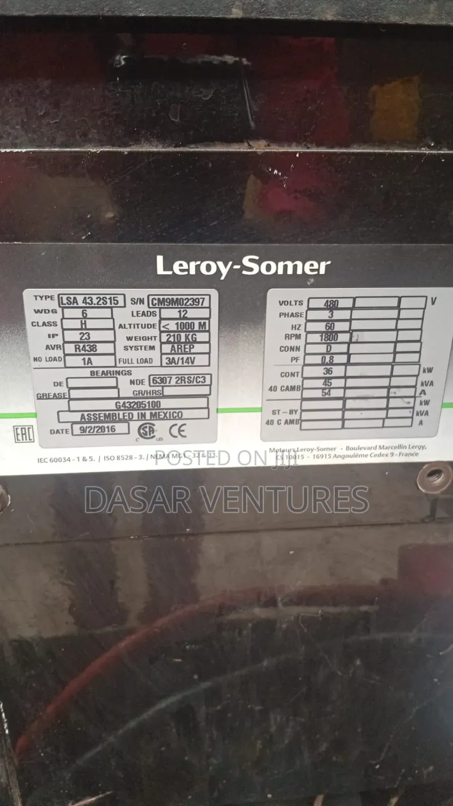 Generator Hire 40kva -Super Silent