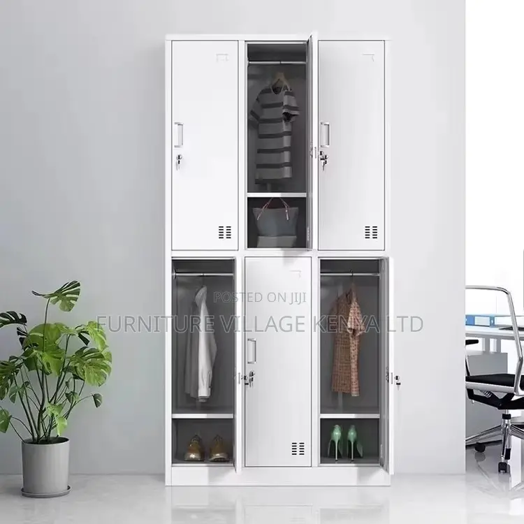 6-Locker Metallic Cabinet.