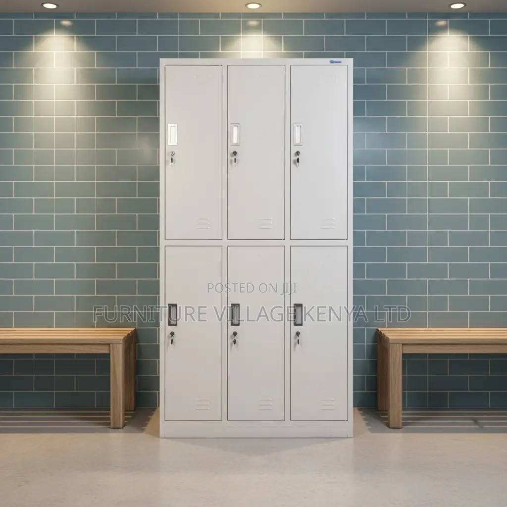 6-Locker Metallic Cabinet.