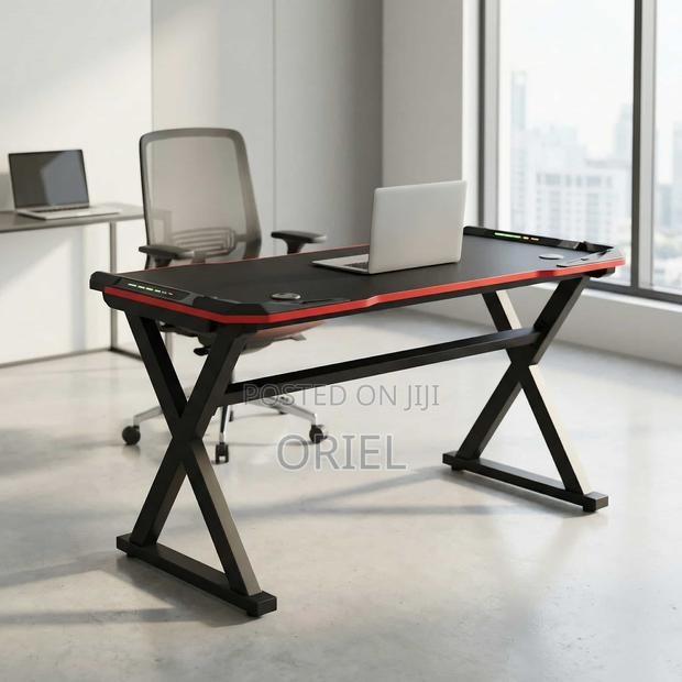 Computer Desk : Home Office Gaming Desk 1.4m(With Lighting ) on Offer - thumbnail 3