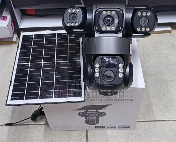 Tripple Lens 4g Solar Camera With 2 Way Audio
