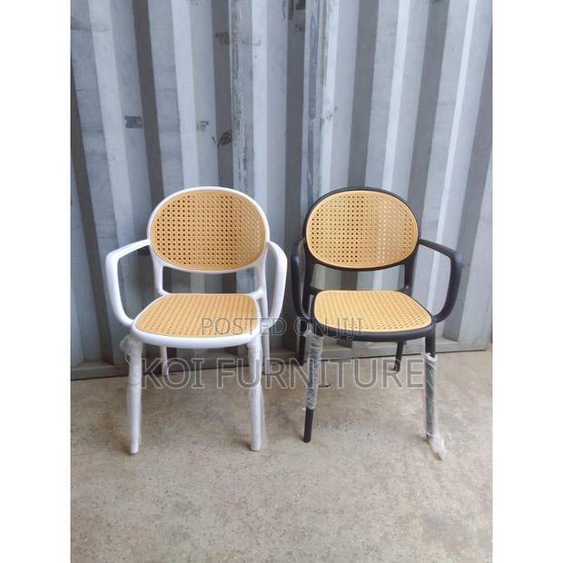Dining Chair : Modern Stackable Rattan Plastic Chairs - thumbnail 5