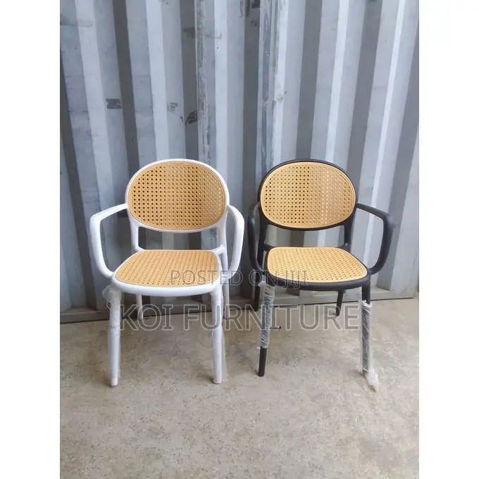 Dining Chair : Modern Stackable Rattan Plastic Chairs
