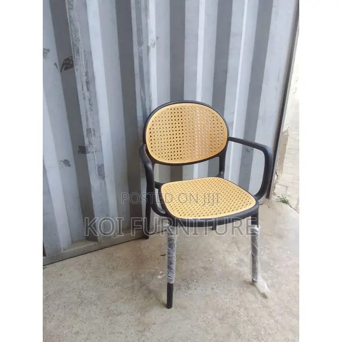 Dining Chair : Modern Stackable Rattan Plastic Chairs