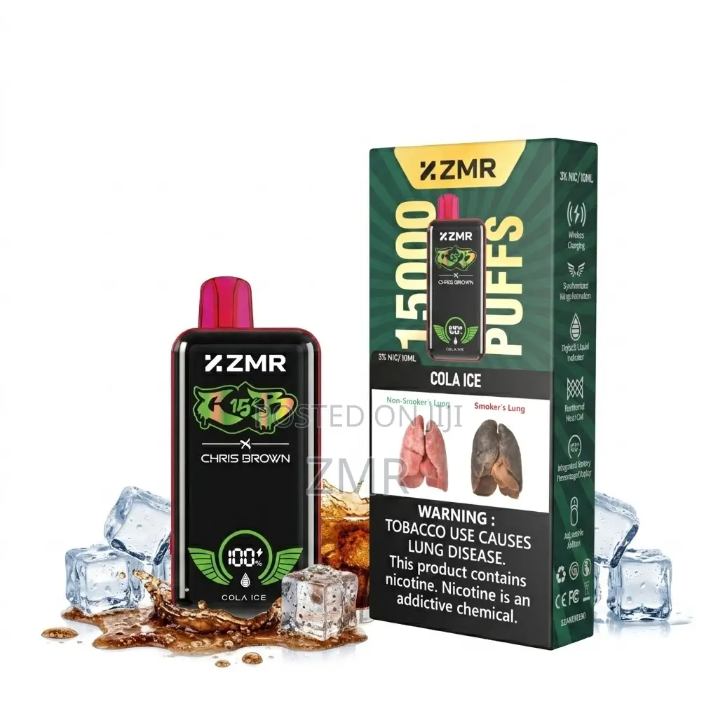 ZMR 15000puffs Iced Cola Rechargable Vape,Shisha Disposable Puffs