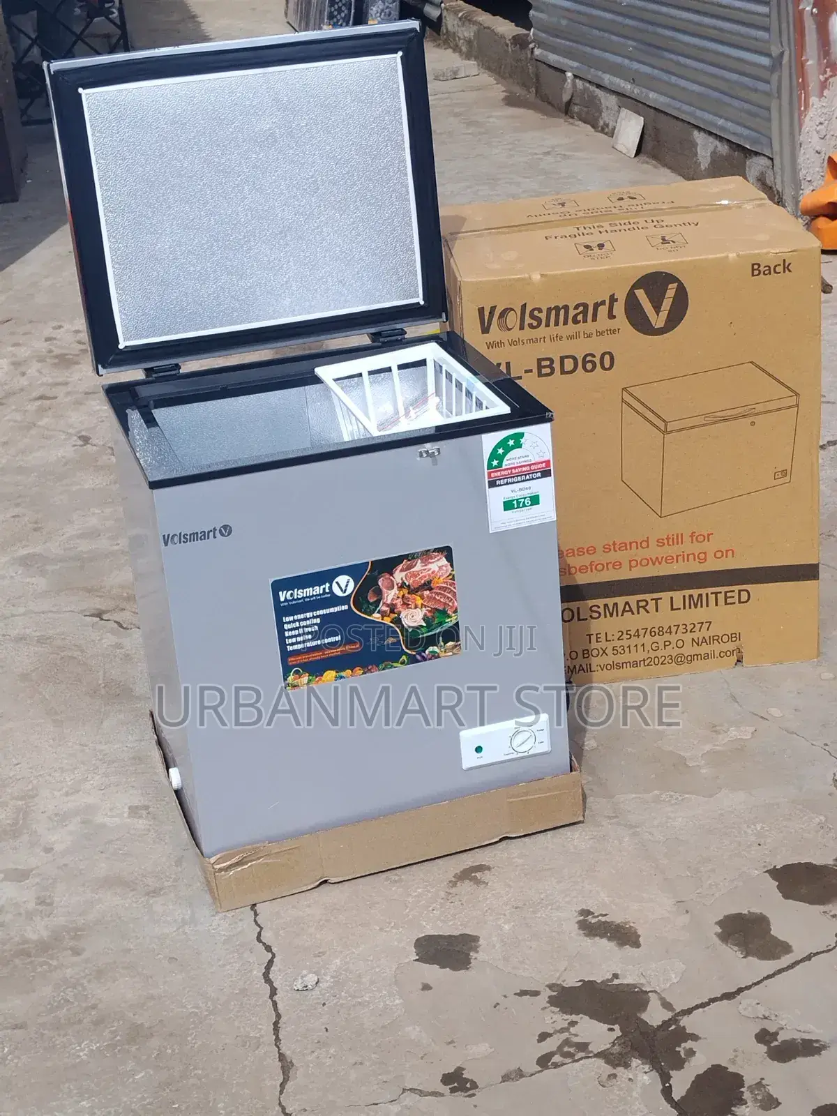 Volsmart 60 Litres Deep Freezer With Adjustable Thermostat Available