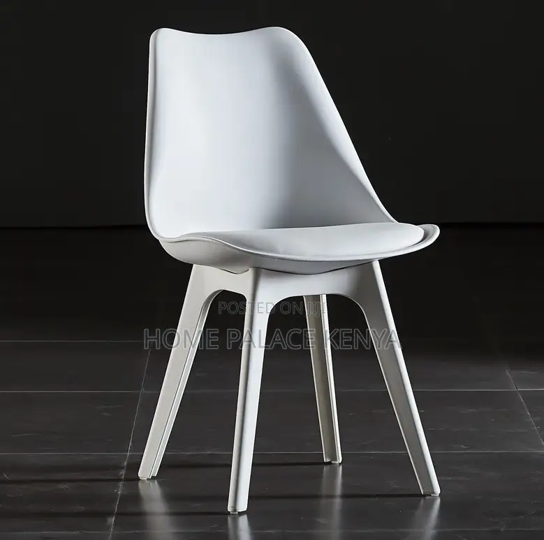 Household Chair: Durable Plastic Shell Dining Chair With Padded Seat