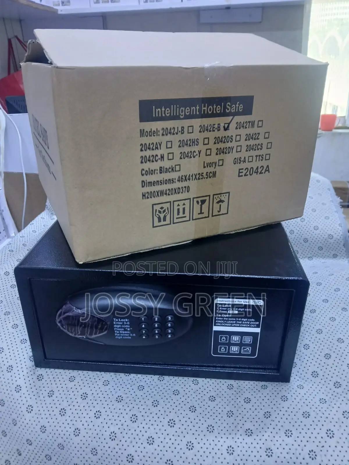 Hotel Guest Room Digital Safe 3–6 Digit Pin Access.