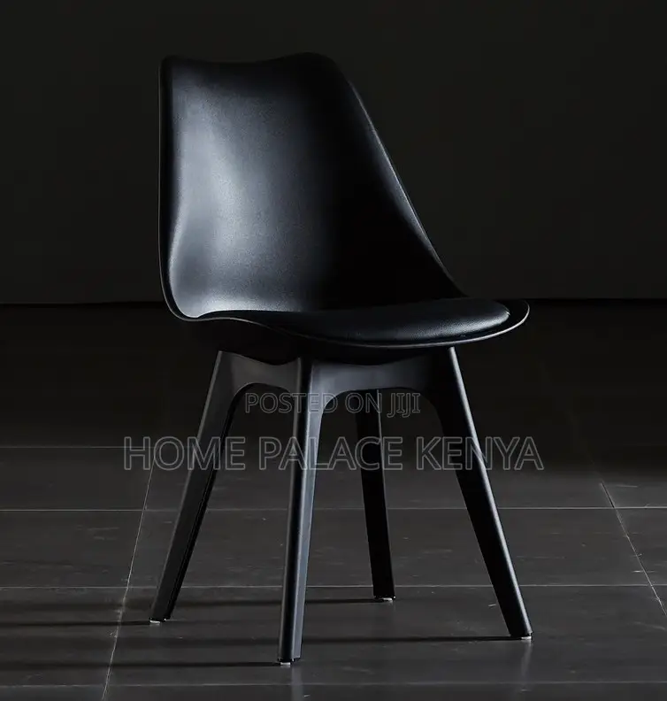 Household Chair: Durable Plastic Shell Dining Chair With Padded Seat