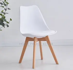 Household Chair: Durable Plastic Shell Dining Chair With Padded Seat