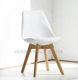 Household Chair: Durable Plastic Shell Dining Chair With Padded Seat