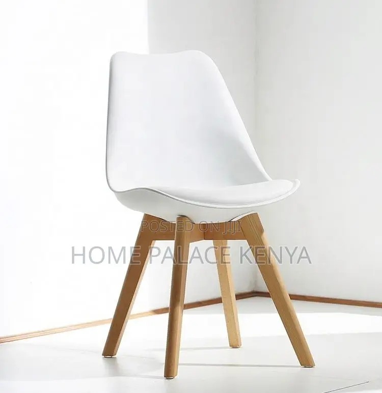 Household Chair: Durable Plastic Shell Dining Chair With Padded Seat