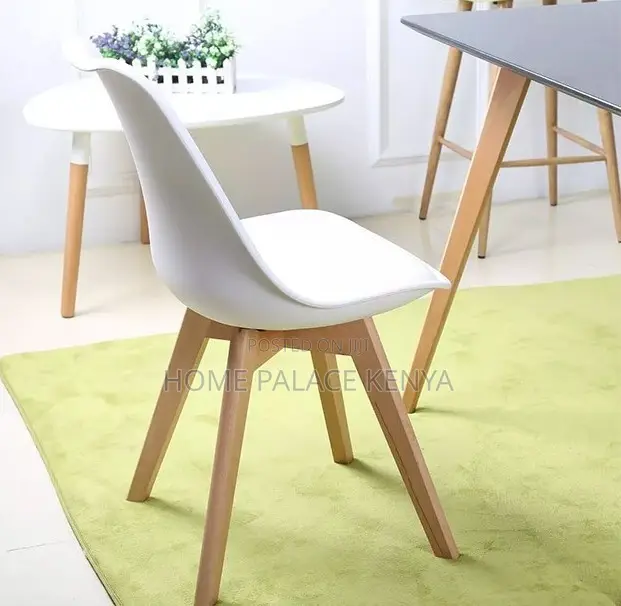 Household Chair: Durable Plastic Shell Dining Chair With Padded Seat