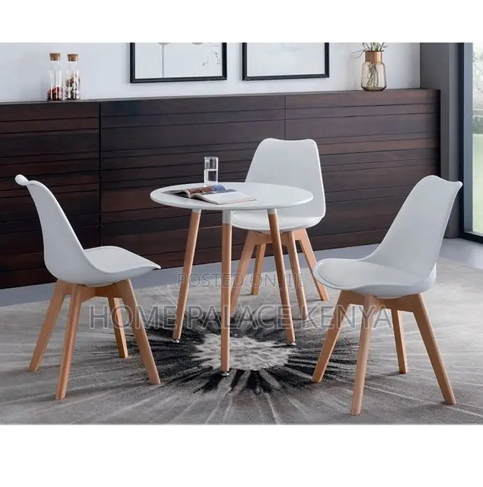 Household Chair: Durable Plastic Shell Dining Chair With Padded Seat