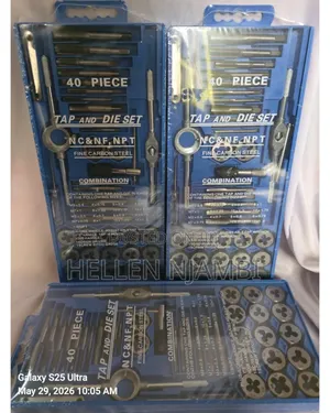 40 Piece Carbon Steel Tap and Die Set