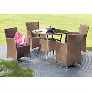 Dining Set; Four Seaters Rattan Berkelry Outdoor Set