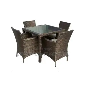 Dining Set; Four Seaters Rattan Berkelry Outdoor Set