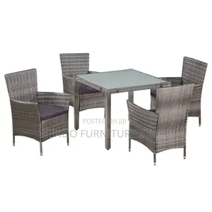 Dining Set; Four Seaters Rattan Berkelry Outdoor Set