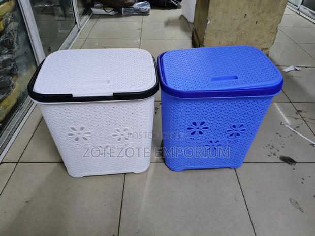 Laundry Basket-With Lid - main view