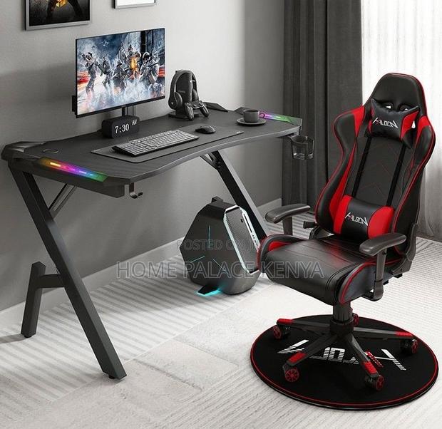 Gaming Set: Modern Led RGB Gaming Desk and Chair Set - thumbnail 3