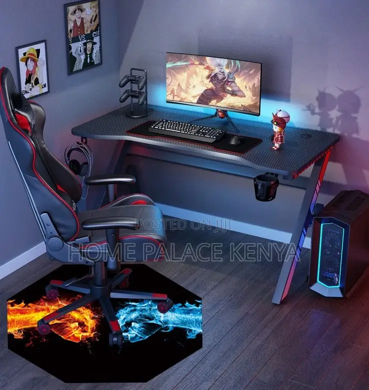 Gaming Set: Modern Led RGB Gaming Desk and Chair Set