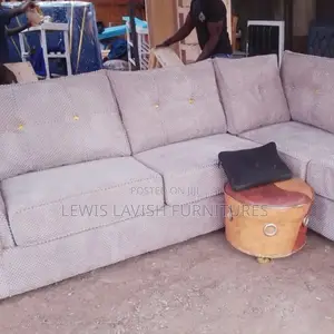 L Shaped Light Brown Sofa