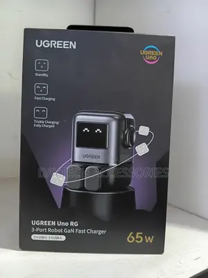 Ugreen Uno Charger Rg 3-Port Gan Fast 65w Eu Space Gray