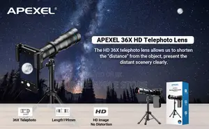 Apexel Telephoto Monocular Zoom 36x for Smartphone