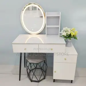 Dressers; Home Interior Make Up Dressing Vanity Set