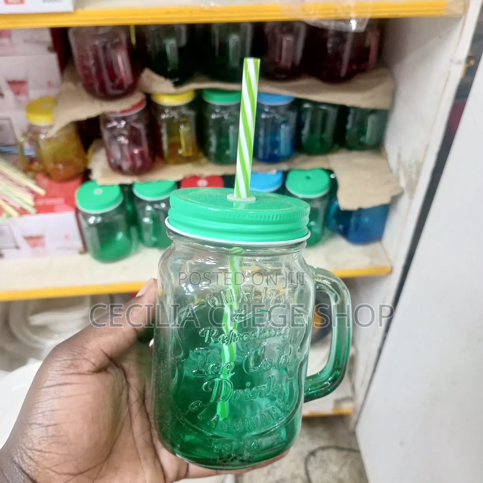 Smoothie Jars With Straw