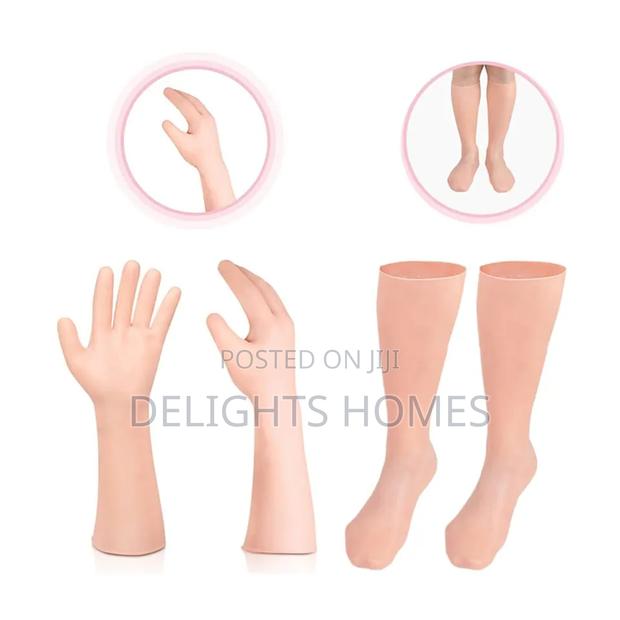 1pair Silicone Moisturizing Gloves Socks_cu - main view