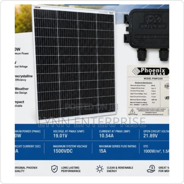 Phoenix Solar Panels 200w - main view