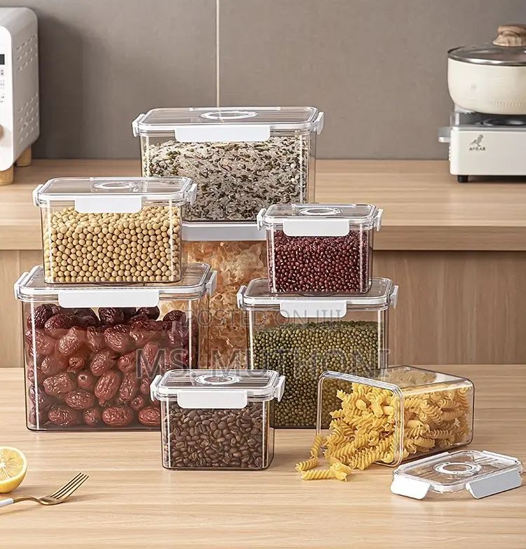 Acrylic 3pcs Set Cereal Storage Containers*