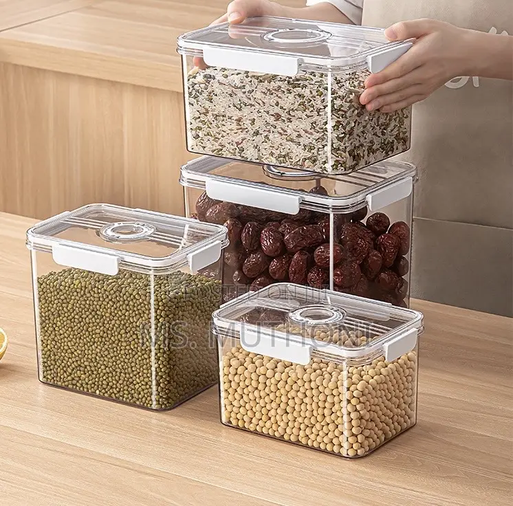 Acrylic 3pcs Set Cereal Storage Containers*