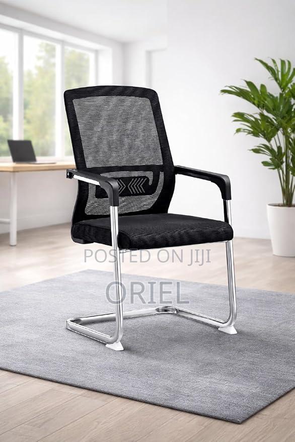 Office Chair : Black Mesh Boardroom Meeting Office Chair - thumbnail 5