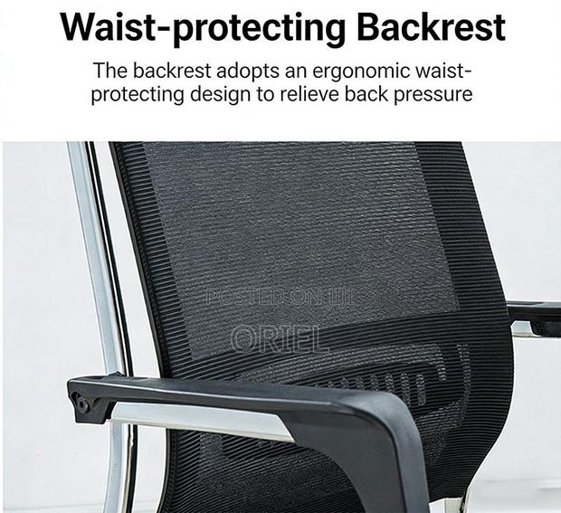 Office Chair : Black Mesh Boardroom Meeting Office Chair - thumbnail 12
