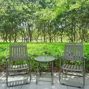 Home Chairs; Outdoor Courtyard Foldable Garden Chairs