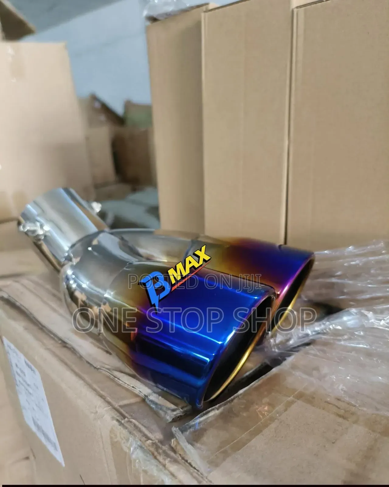 Universal 2.5" Duo Roasted Steel Decorative Exhaust Tip