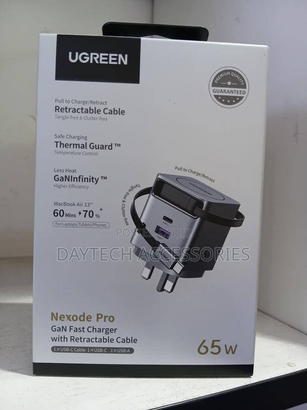 Ugreen Nexode Pro 65w Gan Fast Charger With a Usb-C Cable. - thumbnail 2