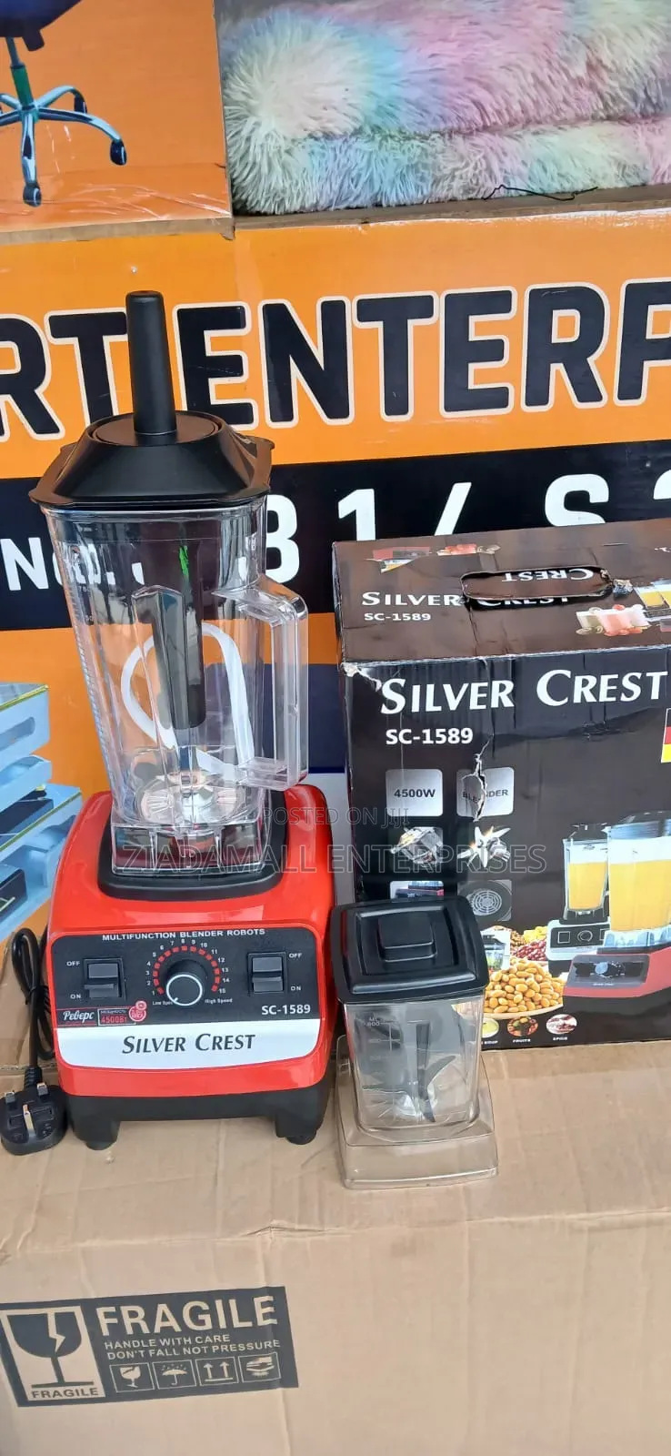 Silver Crest Blender 2 in 1 Professional Blending Silver Crest 4500w