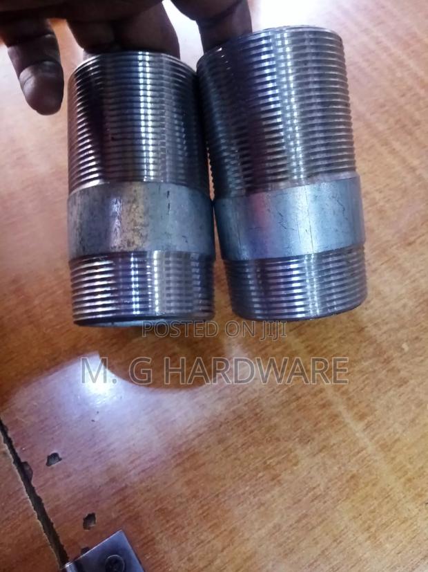 Long Thread Nipple Galvanized 2" - thumbnail 2