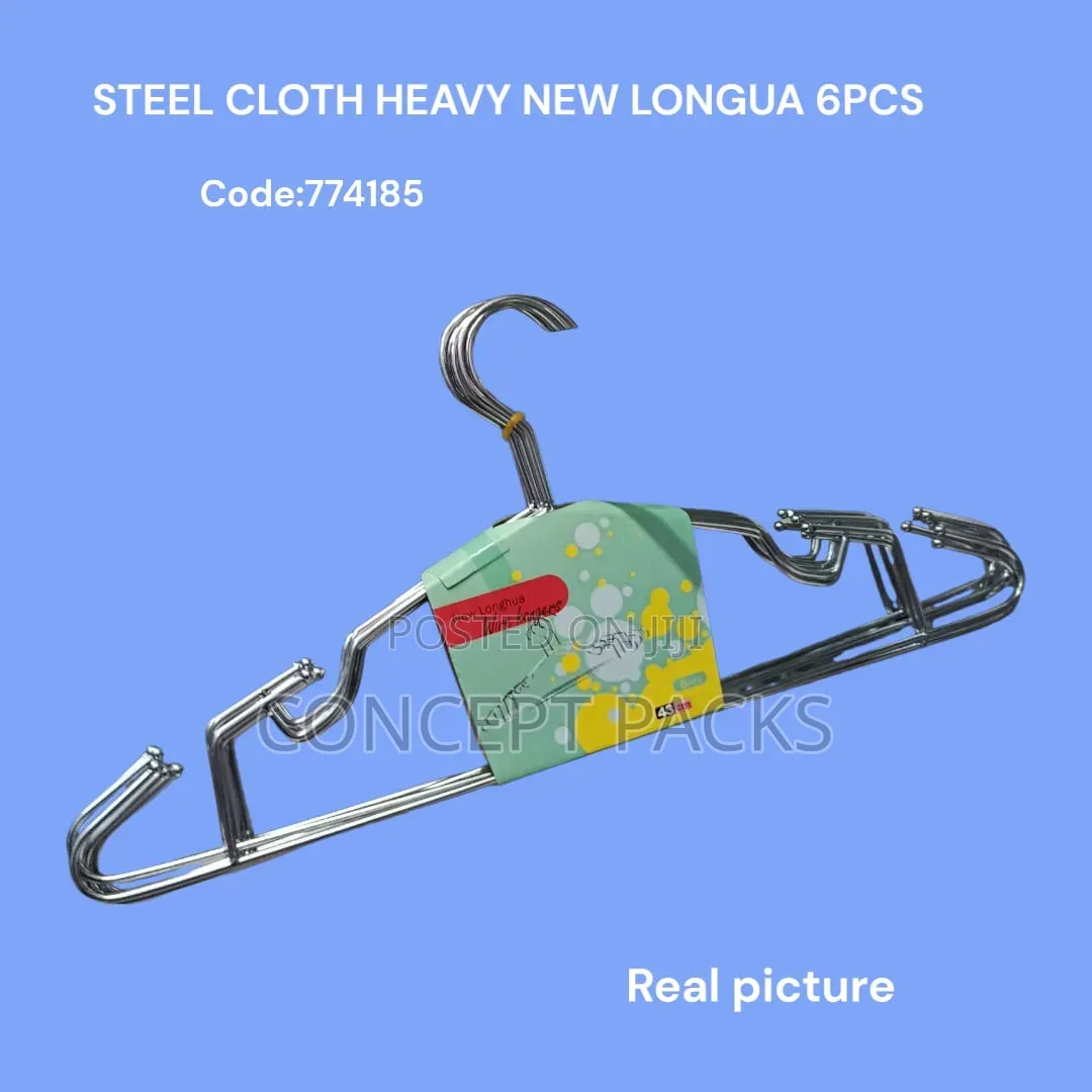 Steel Cloth Hanger – Longua (6pcs)