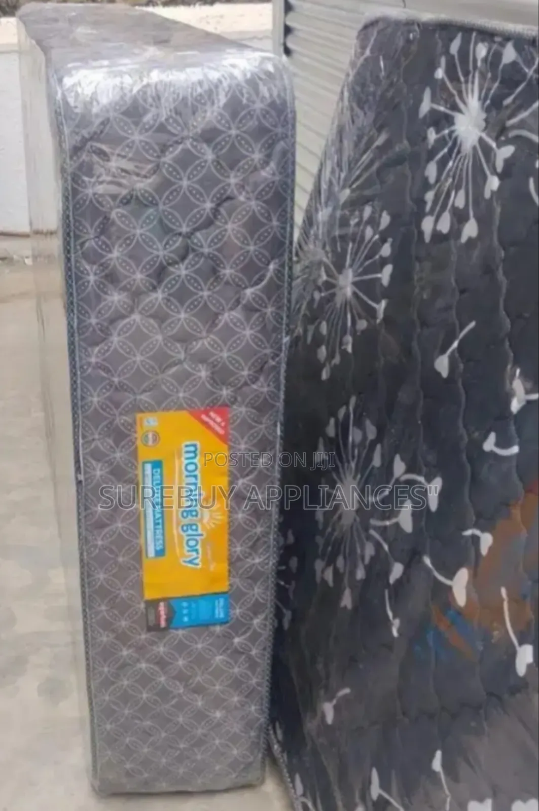 Morning Glory Medium Density 5by6 10inches Plain Mattress